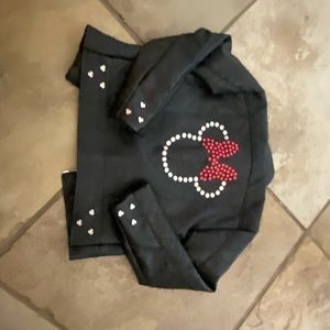 Girls Minnie Mouse Faux Leather Jacket